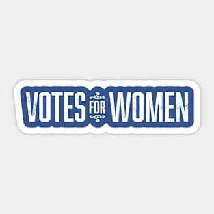 Vintage 1920's Votes for Women Wordmark (White) Sticker